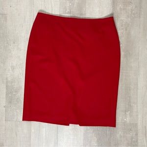 Talbots Red Wool Skirt
